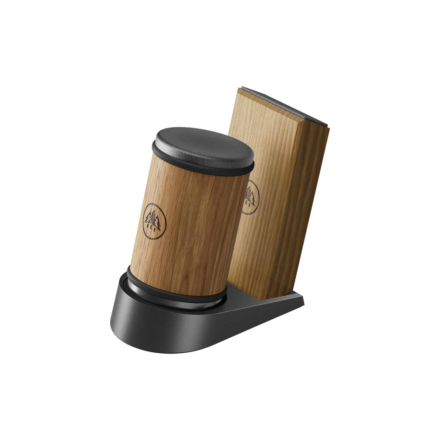 The HORL® Dock is so designed that the magnetic angle support is held in place magnetically, while the sharpener is gently parked on a silicone pad. Inclined at 20° the angle exactly matches that of the magnetic angle support for the HORL® sharpeners, which presents the sharpener very elegantly. Thanks to the anti-slip pad on the underside of the HORL® Dock, it stands firmly on any surface.